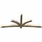 Ekena Millwork Davenport Rough Sawn Timber Gable Bracket, Douglas Fir, 96"W x 40"H x 4"D x 4"F, 10/12 Pitch GBW096X40X0404DAV00RDF - alternate 4